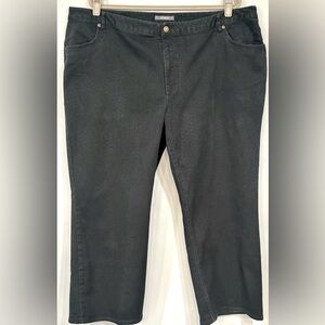 LIZ CLAIBORNE WOMAN Black Stretch Jeans 22W